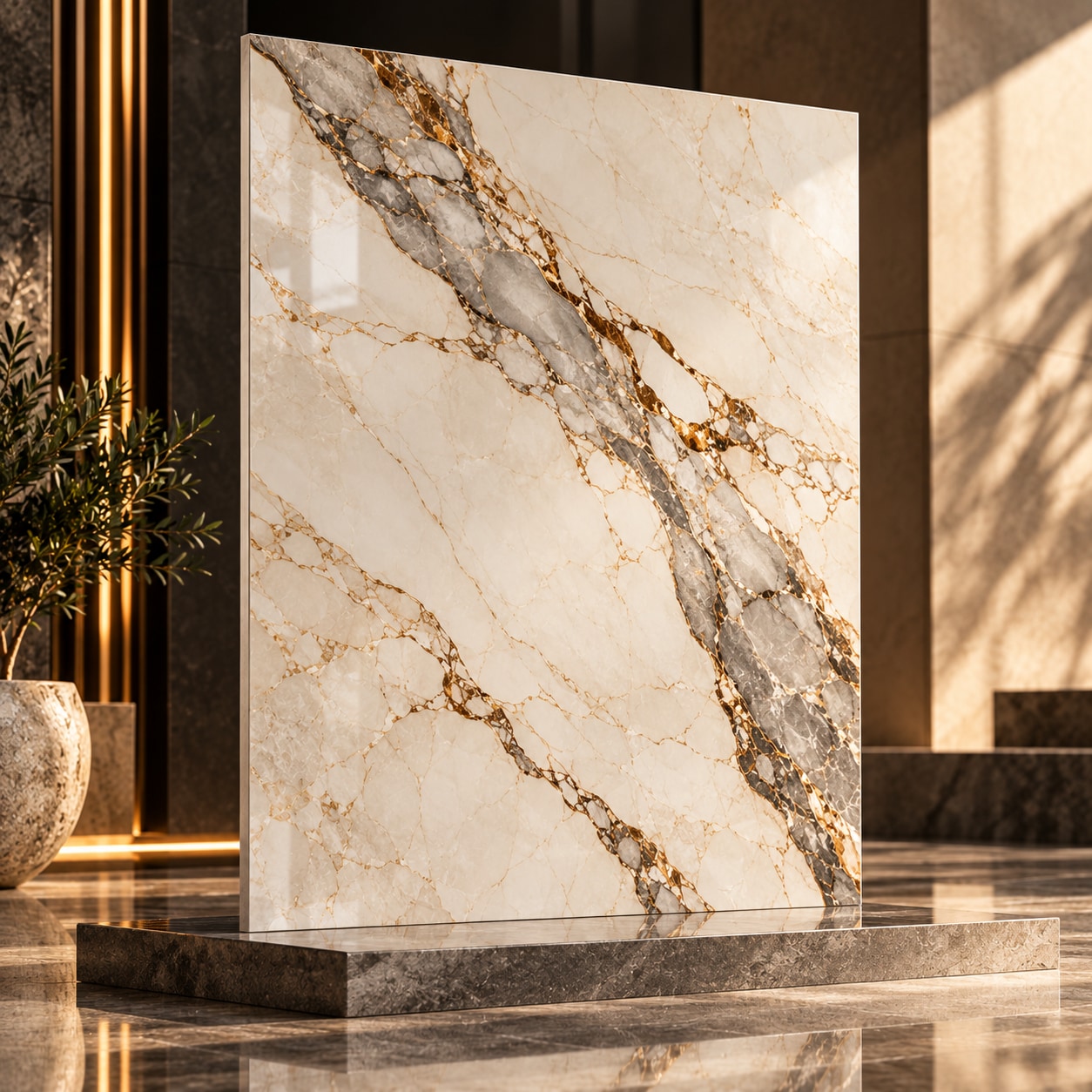Wood-look tile collection displayed in the Icon Tiles showroom