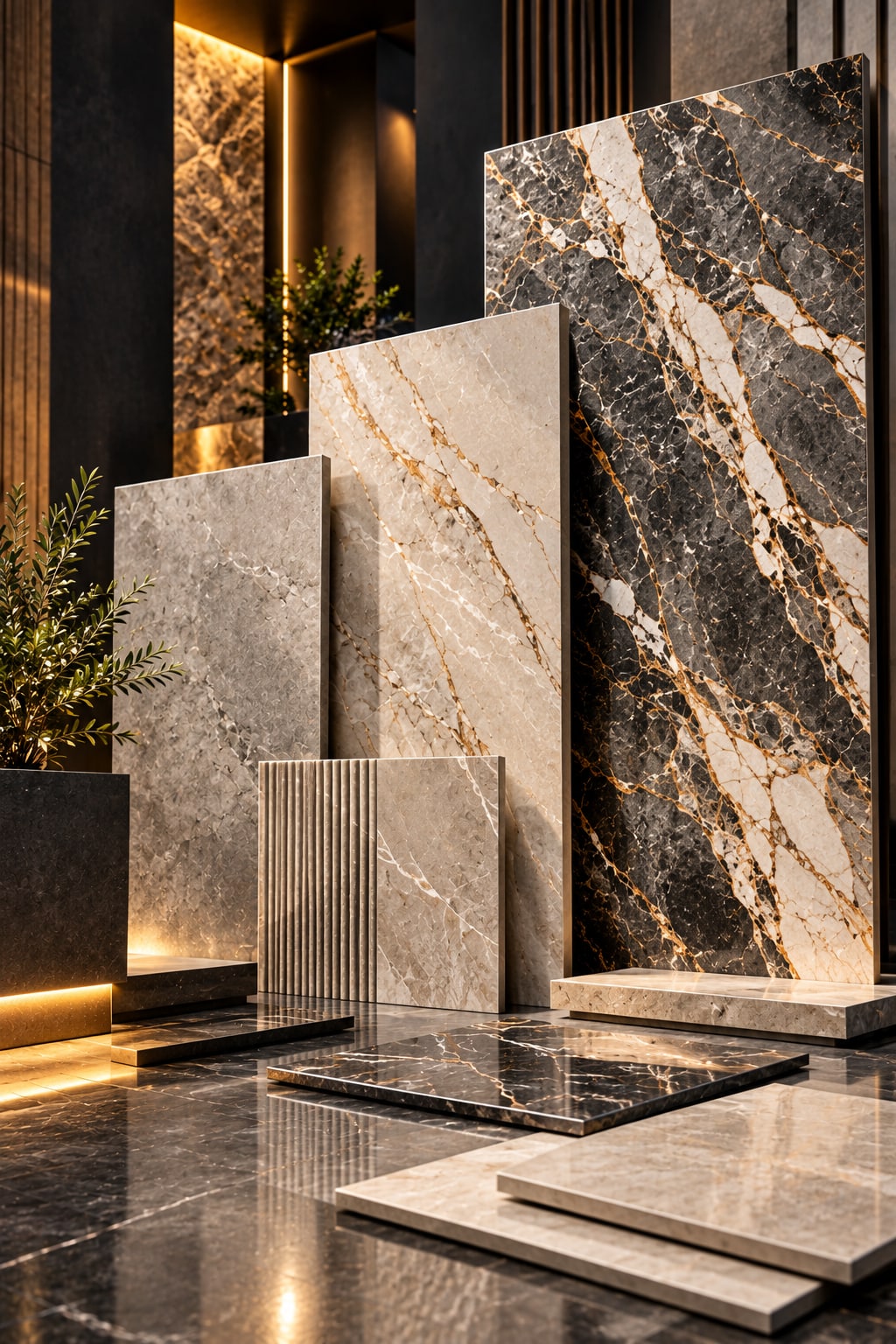 The Sarna Stonex × Icon Tiles showroom entrance